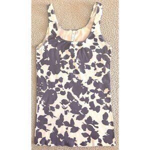 Babaton Tank Top Cow‎ Print Sleeveless White Purple Aritzia